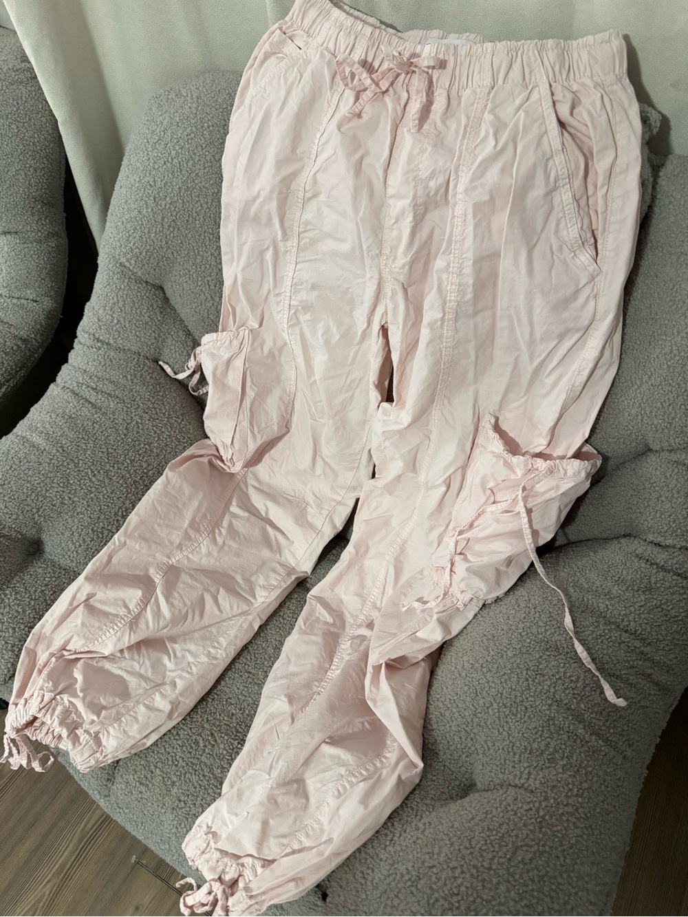 Zara Light Pink Cargo Jogger Pants